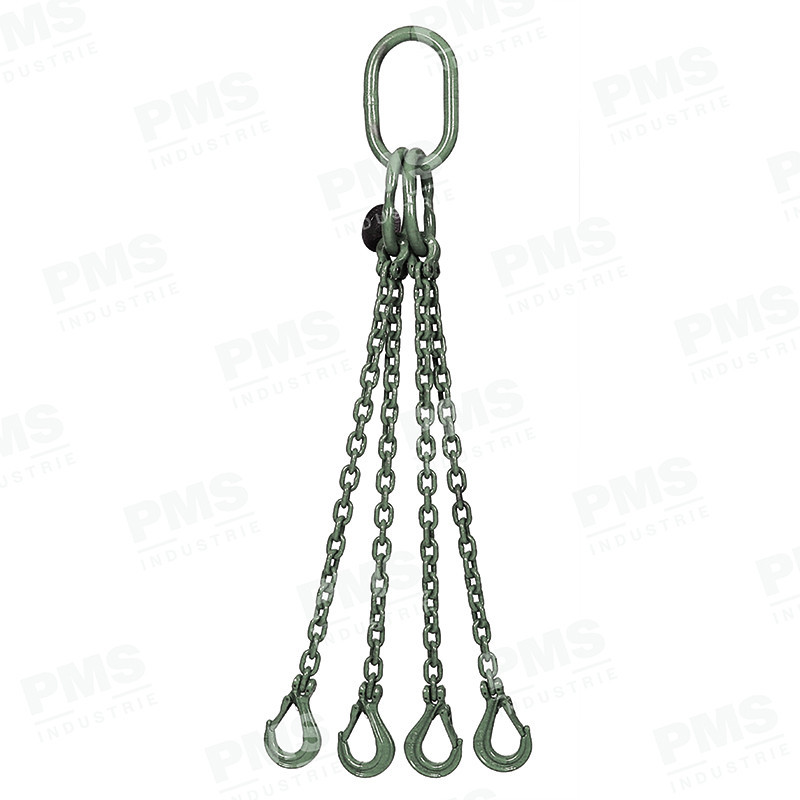 ÉLINGUE CHAÎNE INOX - 4 BRINS