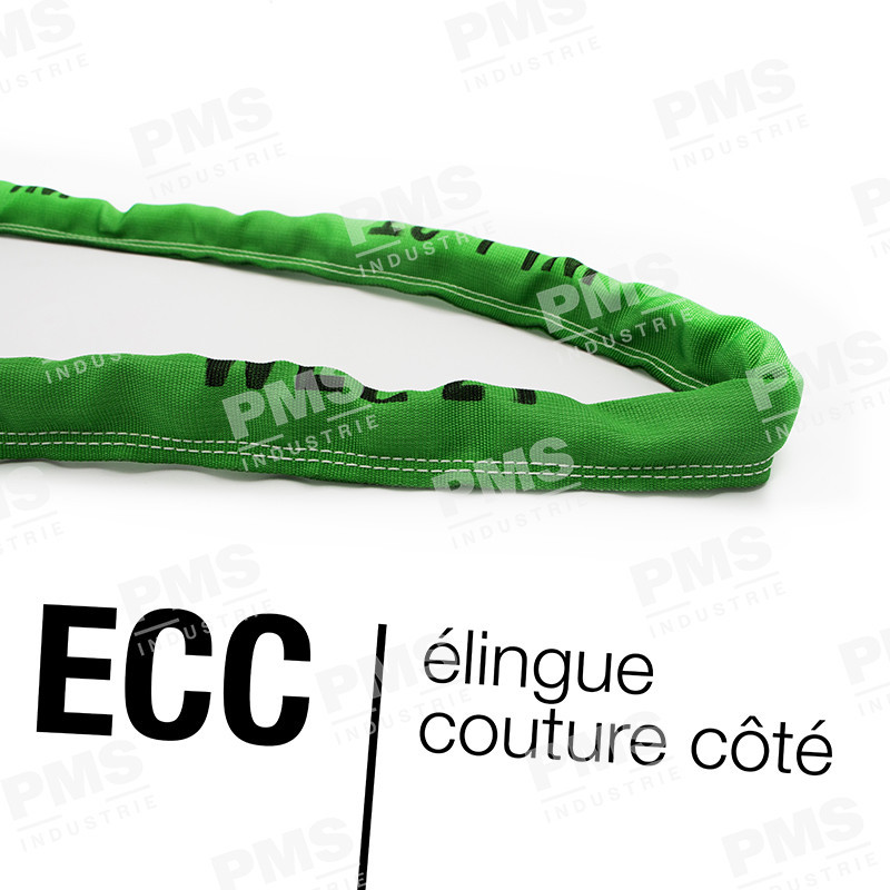 ÉLINGUE RONDE DOUBLE GAINE COUTURE CÔTÉ