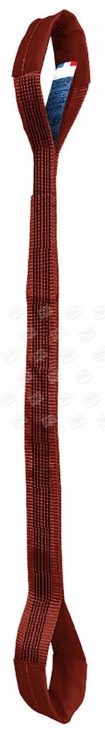 FLAT WEBBING SLING REINFORCED EYES - B 1 TYPE - PMS Industrie