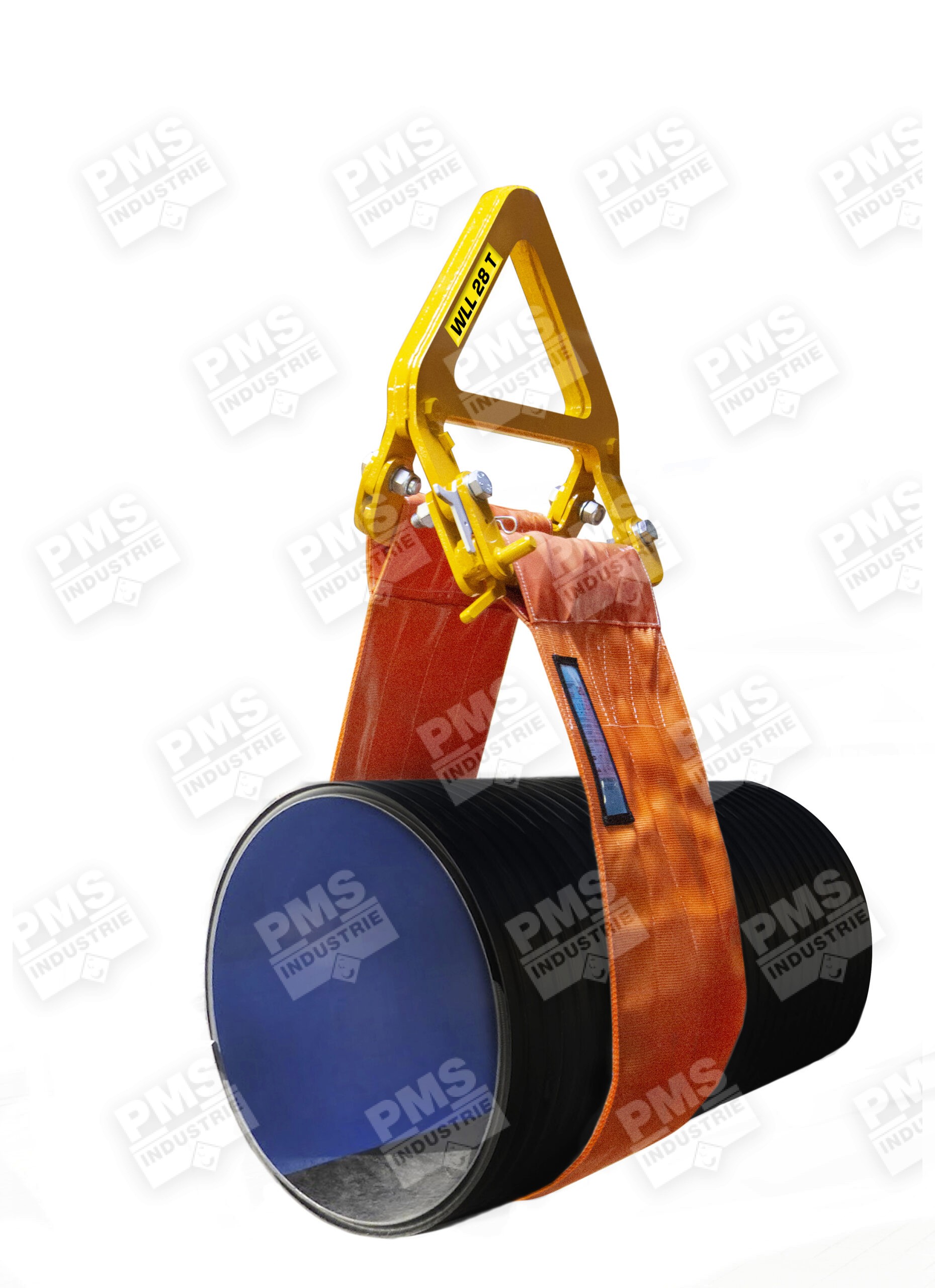 Élingue De Levage 4 Tonnes PES - Longueur 6 M, Largeur 100 Mm, Couleur Grise - Pour Transport, Chantier, Levage Lourd